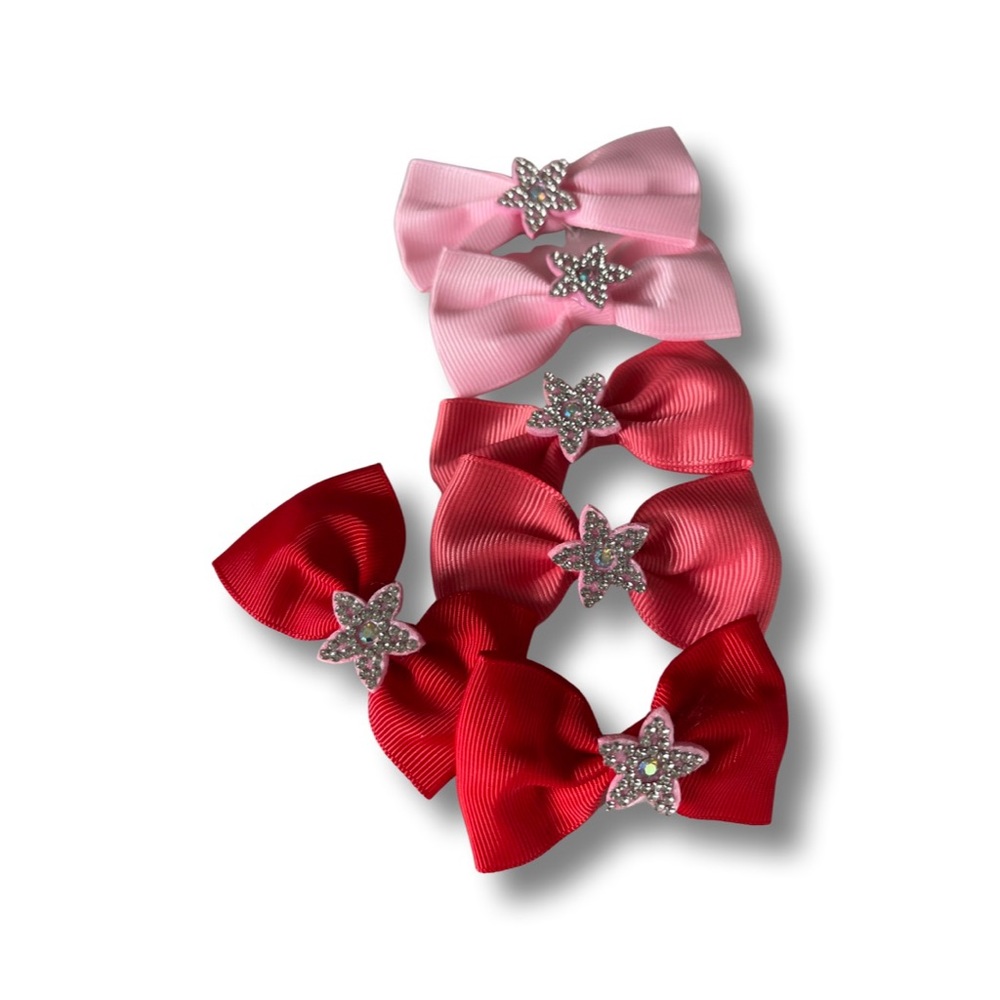 Girl’s Bunny 🐰 TalesUs hair accessories Rhinestone star clips 10pcs